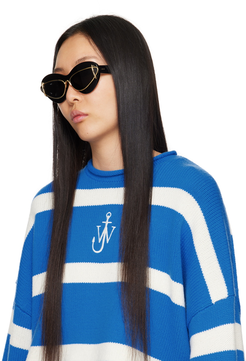 LOEWE Black Cat-Eye Double Frame Sunglasses Loewe display picture 2