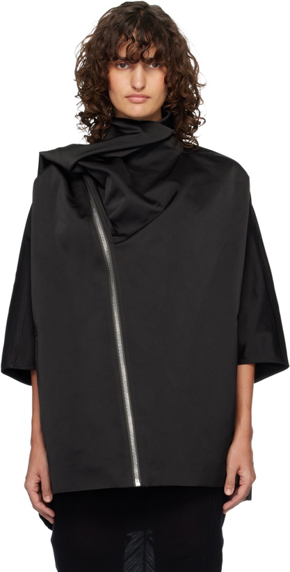 Photo: Rick Owens Black Temple Sail Biker Jacket