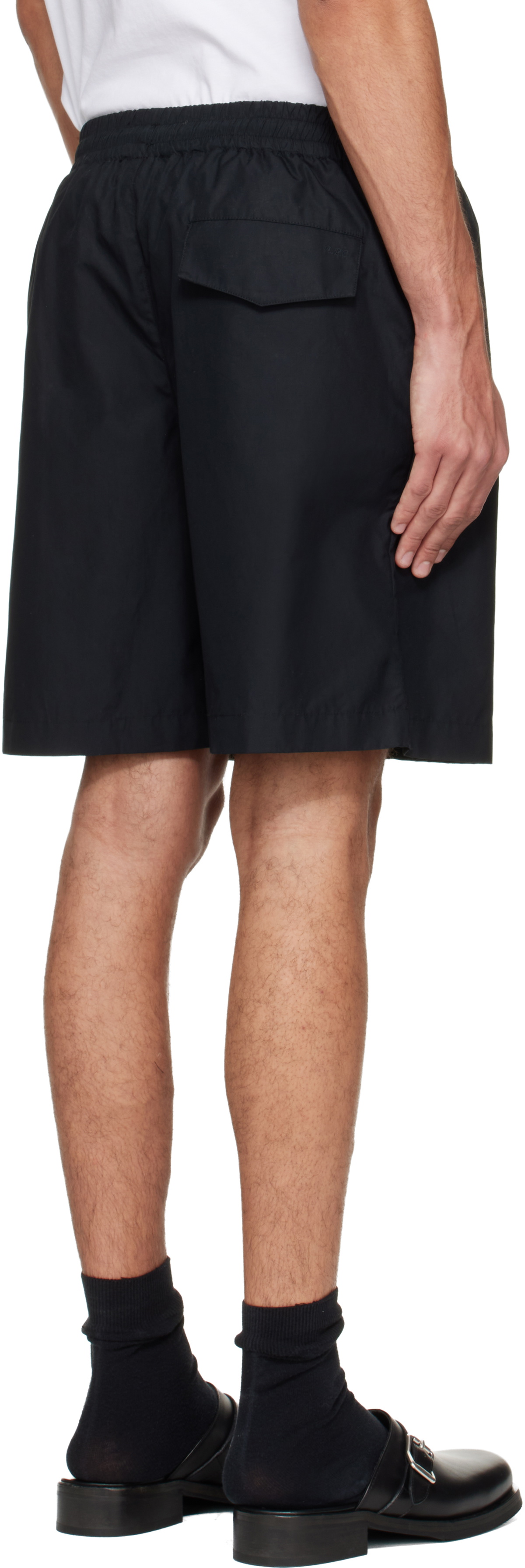 A.P.C. Black Organic Cotton Shorts