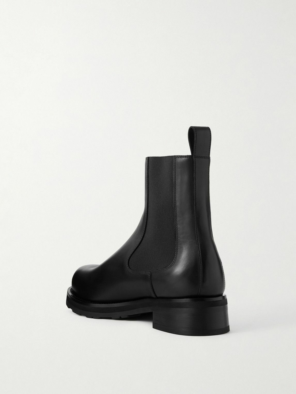 The Row - Oiled-Leather Chelsea Boots - Black