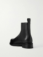 The Row - Oiled-Leather Chelsea Boots - Black