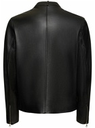 DIESEL - Oval-d Debossed Leather Biker Jacket