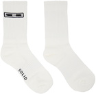 Solid Homme Three-Pack Black & White Jacquard Socks