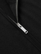 Incotex - Zanone Flexwool Half-Zip Sweater - Black