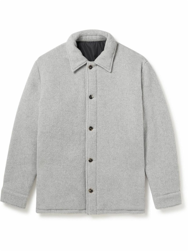 Photo: Gabriela Hearst - Argus Reversible Recycled-Cashmere and Shell Jacket - Gray