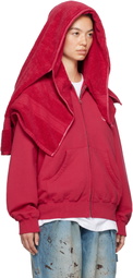 doublet Red Onsen Towel Hoodie