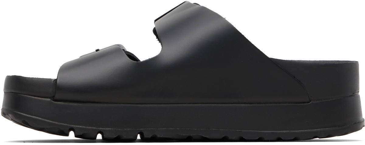Birkenstock Black Narrow Arizona Flex Platform Sandals