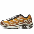 END. x Salomon XT-6 'Porcini' Sneakers in Sugar Almond/Yellow/Wren
