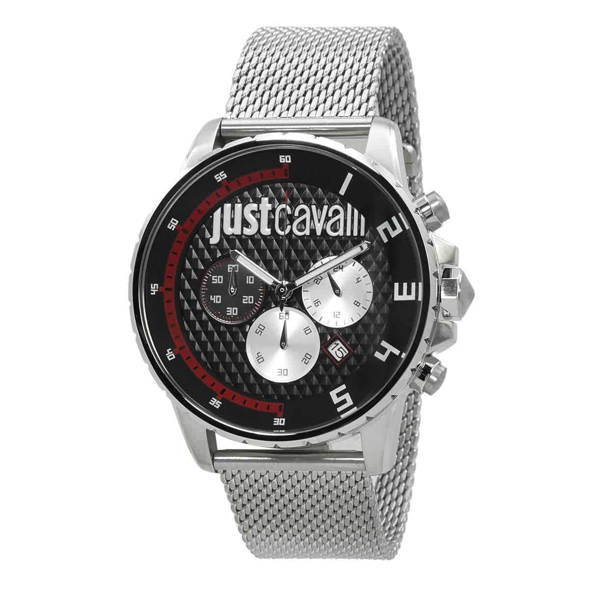 Just Cavalli Chronograph Quartz Black Dial Mens Watch JC1G063M0265