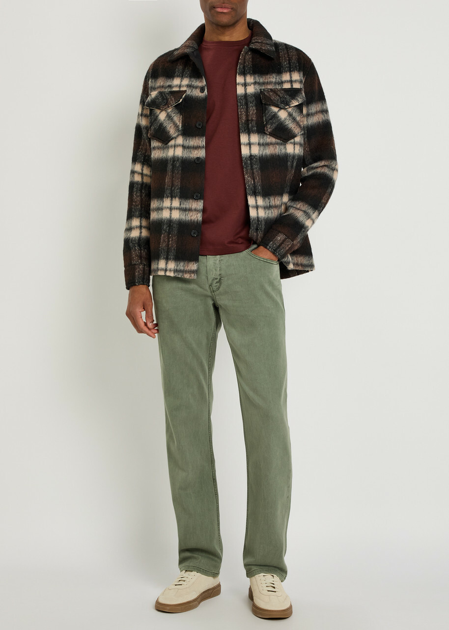 Paige Normandie Straight-leg Jeans Khaki