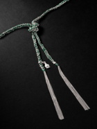 Carolina Bucci - Fortune Lucky White Gold and Silk Necklace