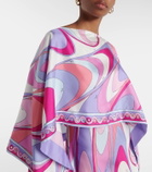 Pucci Printed silk twill maxi dress