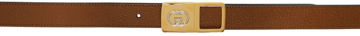 Photo: Gucci Brown Leather Interlocking G Belt