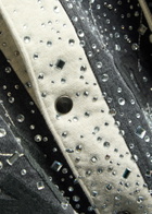 Satoshi Nakamoto Crystal-embellished Cotton Jacket Black Grey