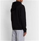 AFFIX - Logo-Embroidered Loopback Cotton-Jersey Zip-Up Hoodie - Black