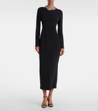 The Row Mitsuko embellished cady maxi dress