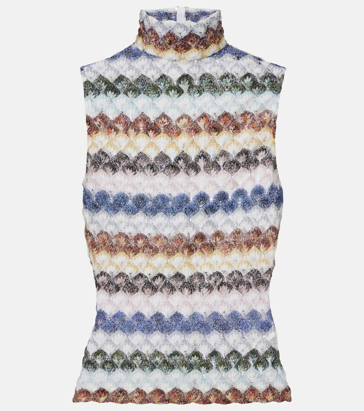 Missoni Knitted lamé tank top