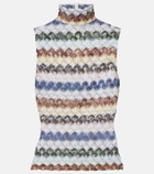 Missoni Knitted lamé tank top