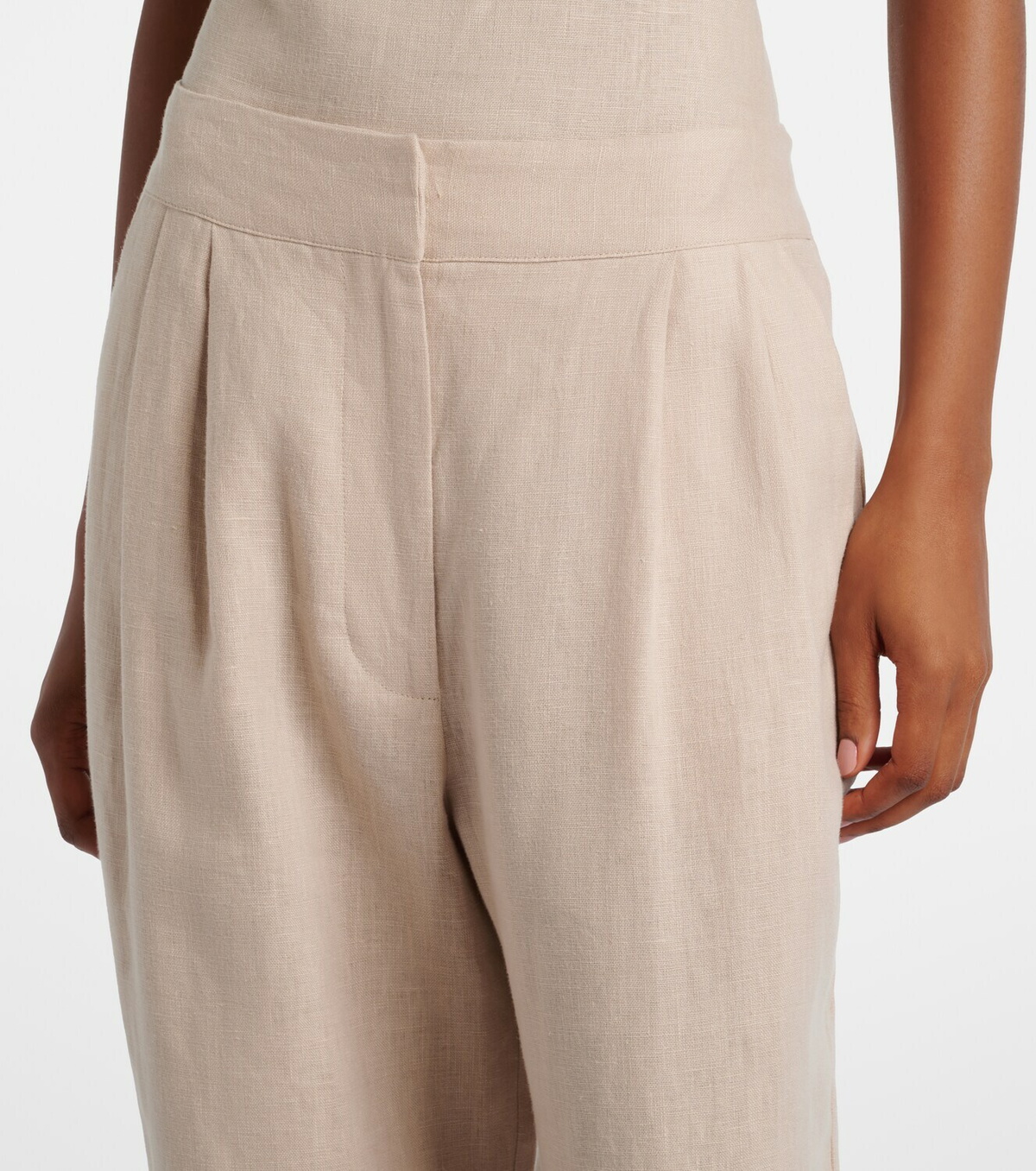 Asceno Rivello linen wide-leg pants