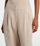 Asceno Rivello linen wide-leg pants