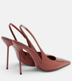 Paris Texas Lidia patent leather slingback pumps