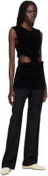 Jil Sander Black Cut Out Tank Top