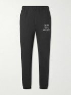 Gallery Dept. - Tapered Logo-Print Cotton-Jersey Sweatpants - Black