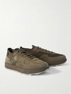 Berluti - Light Track Venezia Leather-Trimmed Nylon and Suede Sneakers - Green