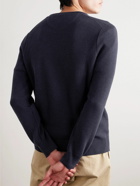 Polo Ralph Lauren - Logo-Embroidered Textured-Cotton Sweater - Blue