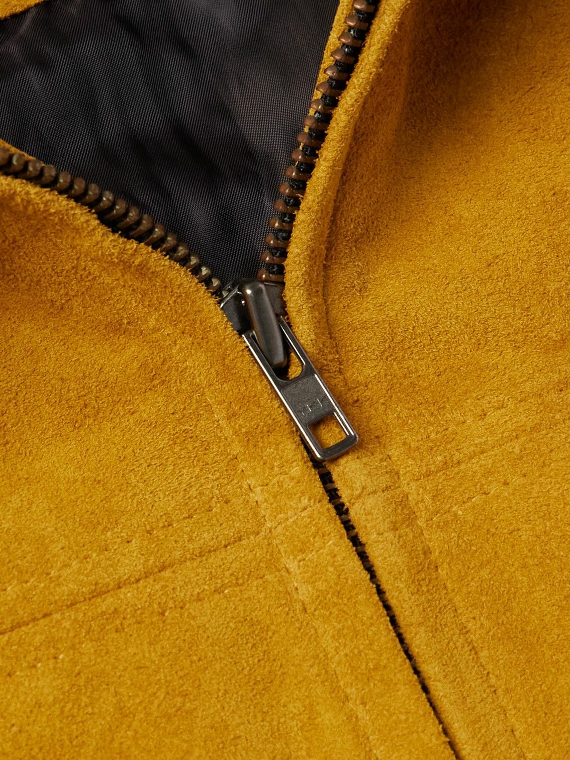 thisisneverthat - Panelled Suede Harrington Jacket - Orange 