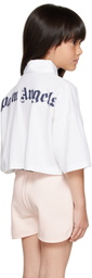 Palm Angels Kids White Bear Polo