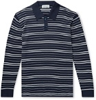Odyssee - Meadow Slim-Fit Striped Cotton Polo Shirt - Blue