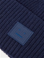 ACNE STUDIOS - Logo-Appliquéd Ribbed Wool Beanie