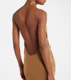 The Sei Halterneck silk satin gown