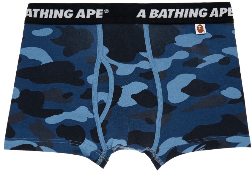 BAPE Navy Camo Boxers A Bathing Ape