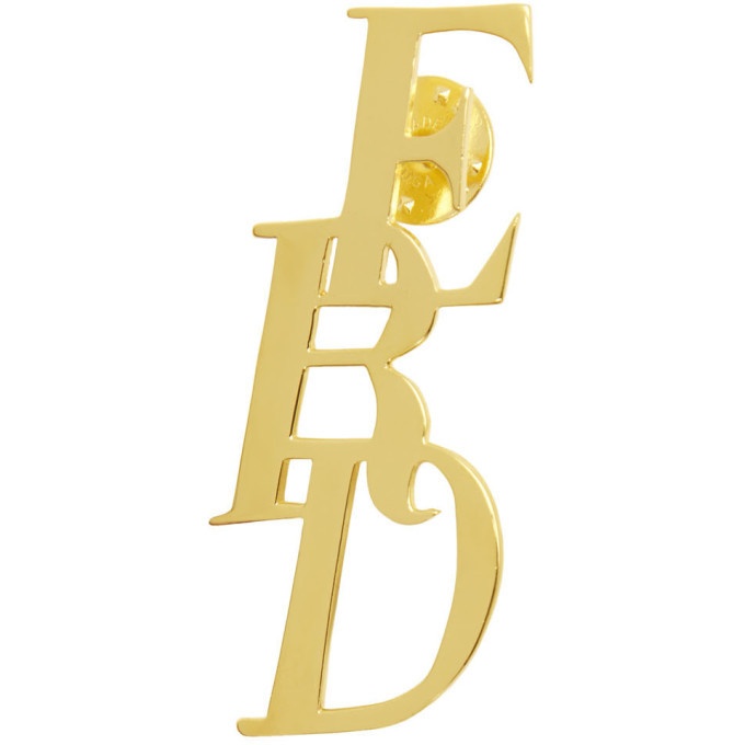 Photo: Enfants Riches Deprimes Gold Logo Pin