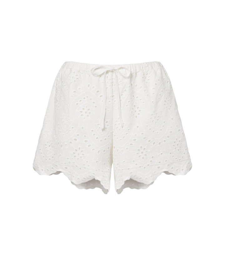 Photo: Poupette St Barth Cruse broderie anglaise cotton shorts