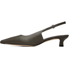 Aeyde Gray Catrina Slingback Heels