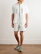 And Wander - Jersey and Mesh Shirt - White