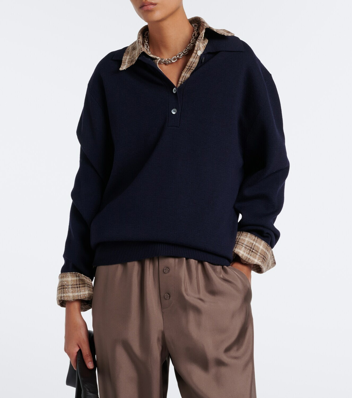 Róhe Wool polo sweater