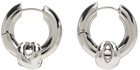 S_S.IL Silver Small Hinged Hoop Earrings