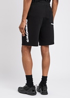 Aape Logo-embroidered Cotton-blend Shorts Black