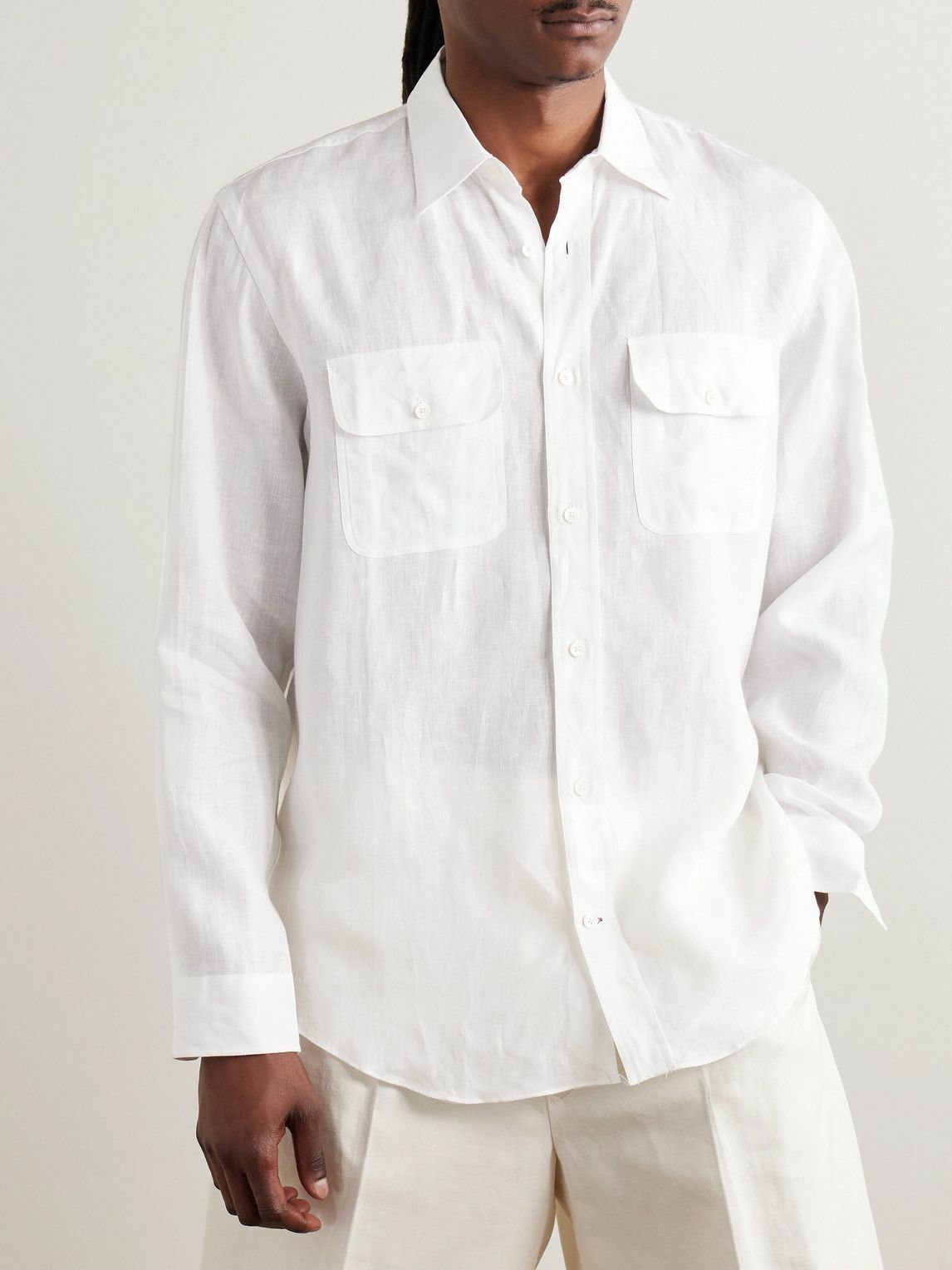 Purdey - Linen Shirt - White