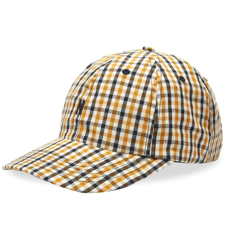 Photo: Norse Projects Gingham Sports N Logo Cap