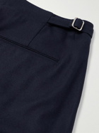 Loro Piana - Joetsu Straight-Leg Pleated Wool and Cashmere-Blend Trousers - Blue