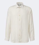 Eleventy Striped twill shirt