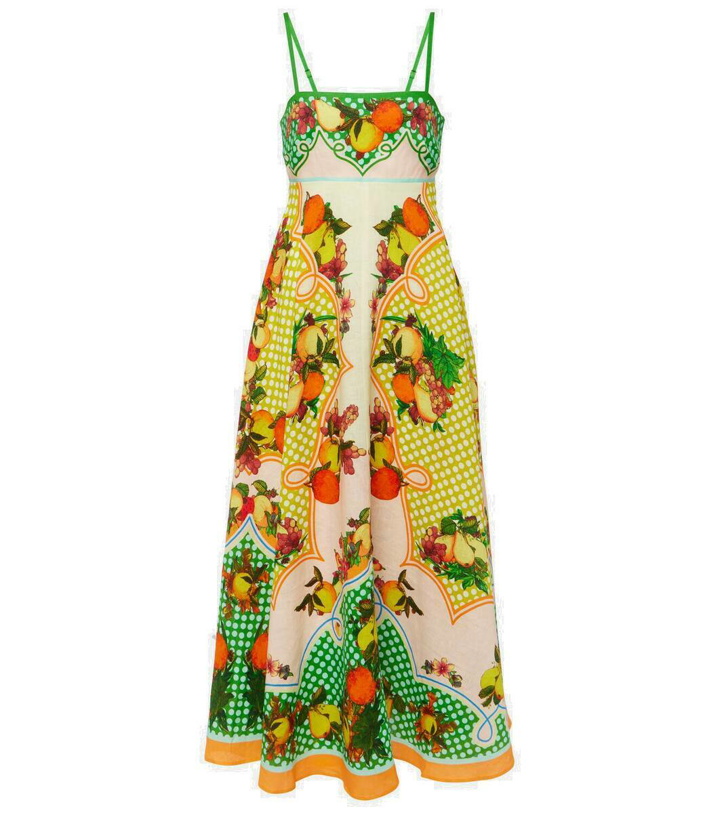 Photo: Alémais Lemonis printed linen maxi dress