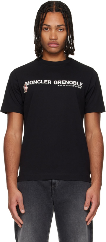 Photo: Moncler Grenoble Black Logo Cotton T-shirt