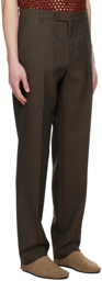 The Row Brown Elijah Trousers