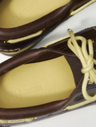 Timberland - Jacquemus Croc-Effect Leather Boat Shoes - Brown